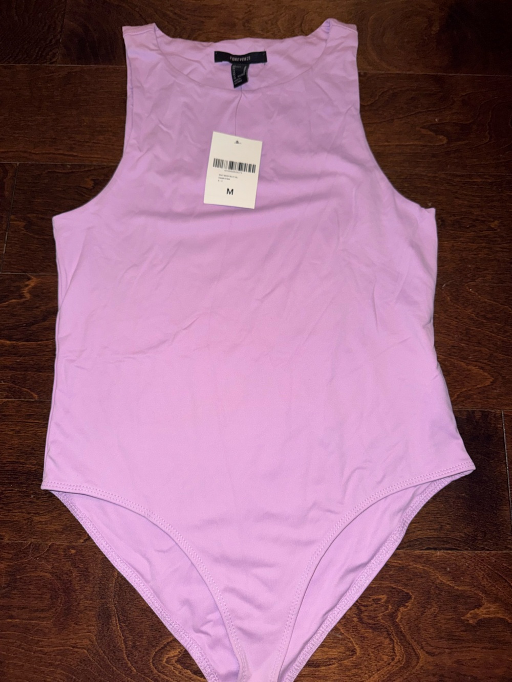 Forever 21 Purple Sleeveless Scoop Neck Bodysuit